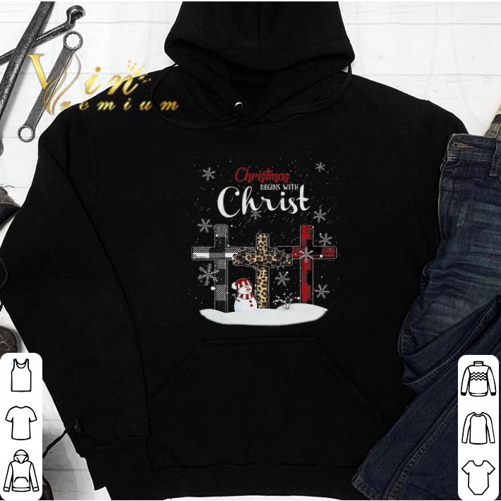 Christmas Begins With Christ tshirt