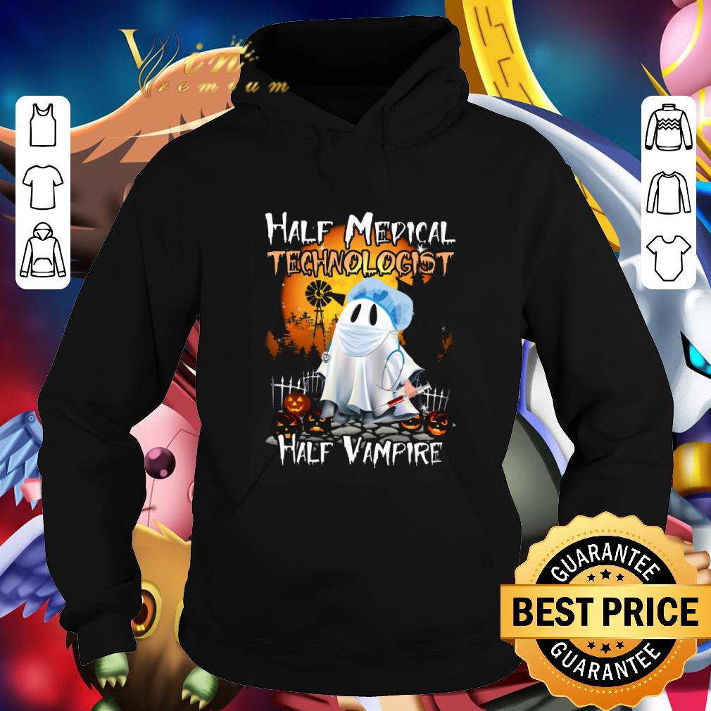 Premium Boo nurse half medical technologist half vampire halloween shirt 3 Premium Boo nurse half medical technologist half vampire halloween shirt