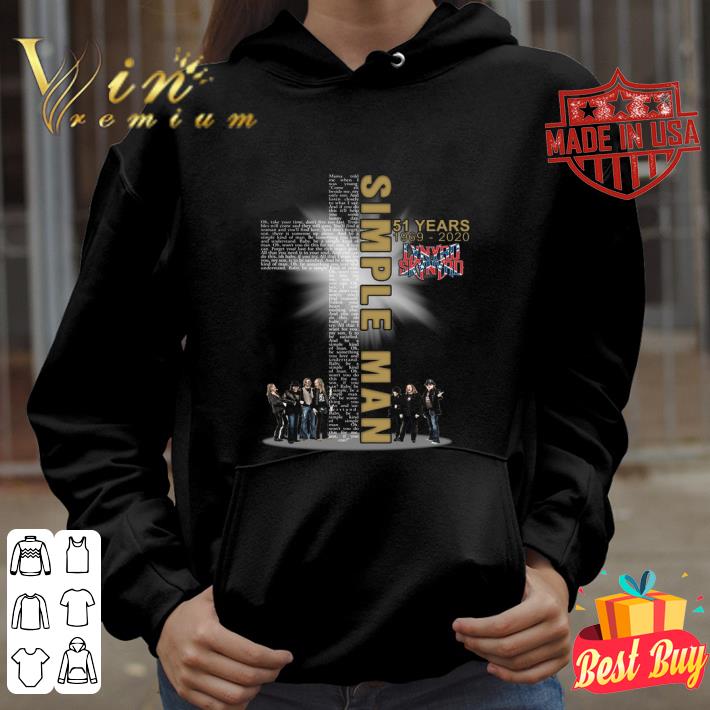 Awesome Simple Man Lyrics 51 years 1969-2020 Lynyrd Skynyrd shirt 3 Awesome Simple Man Lyrics 51 years 1969-2020 Lynyrd Skynyrd shirt