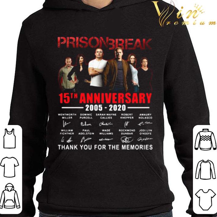 Thank You Prison Break 15th Anniversary 2005-2020 Signatures shirt 3 Thank You Prison Break 15th Anniversary 2005-2020 Signatures shirt