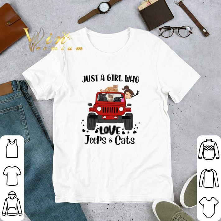 Just A Girl Who Love Jeeps & Cats tshirt