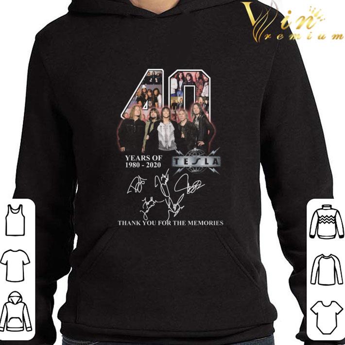 40 years of 1980-2020 Tesla Member thank you for the memories shirt 3 40 years of 1980-2020 Tesla Member thank you for the memories shirt