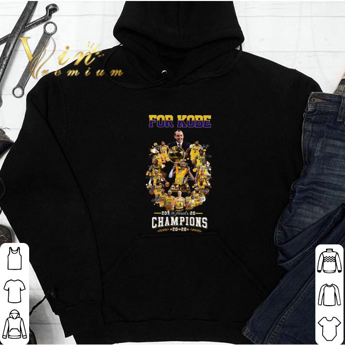 For Kobe NBA Lakers Los Angeles Signature The Finals Champions 2020 tshirt