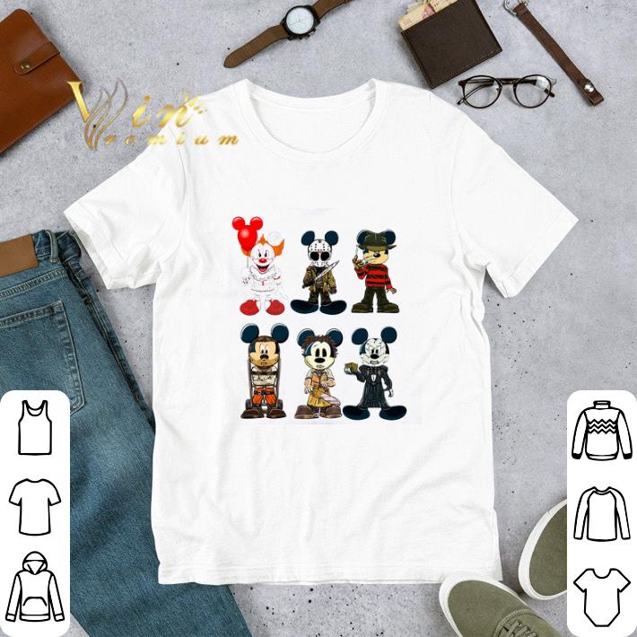 Mickey Mouse Cosplay The Horror Movie Happy Halloween tshirt