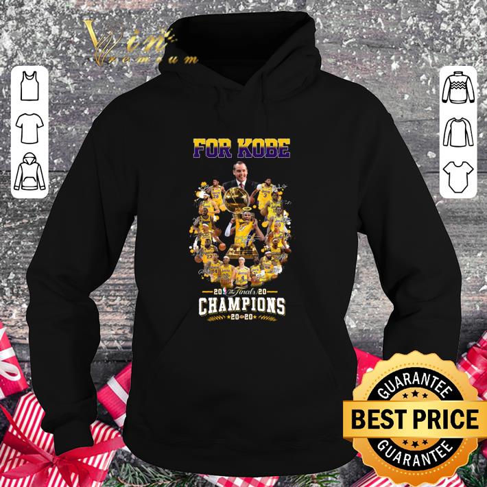 Best For Kobe Lakers 2020 The Finals Champions 2020 signatures shirt