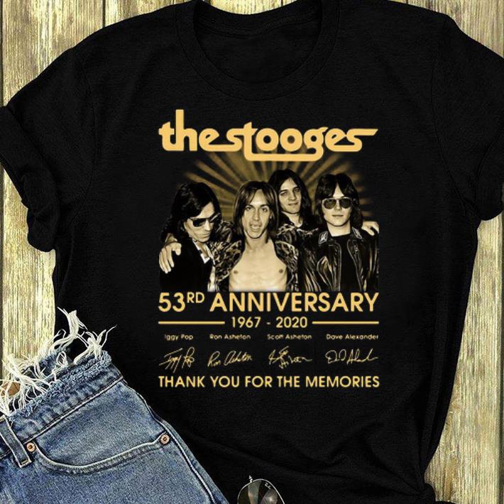 Premium The Stooges 53rd Anniversary Thank You For The Memories Signatures shirt