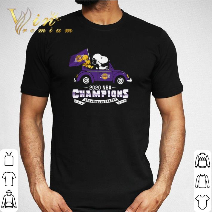 Snoopy And Woodstock 2020 NBA Champions Los Angeles Lakers tshirt ...