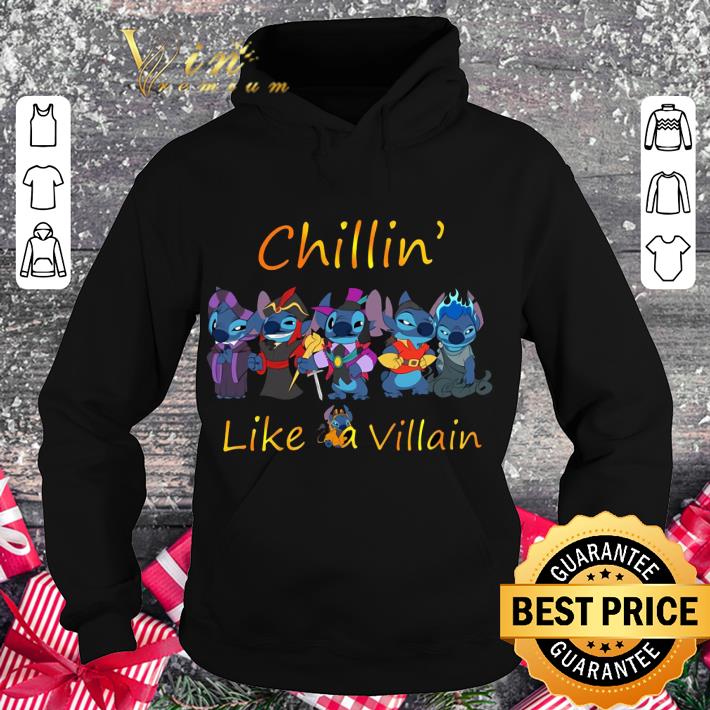 Awesome Stitch mashup Disney Villains Chillin' like a villain shirt