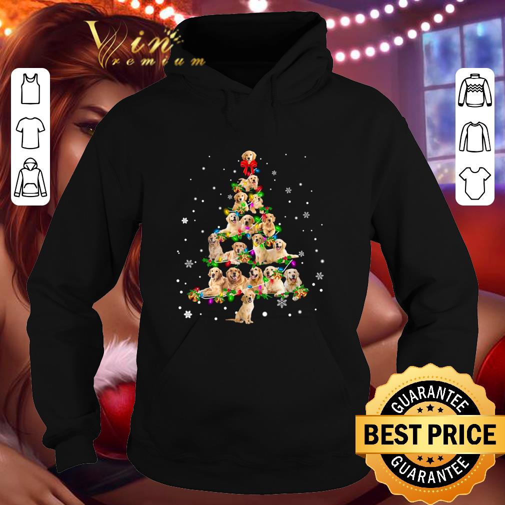 Golden Retriever Light Tree Christmas shirt