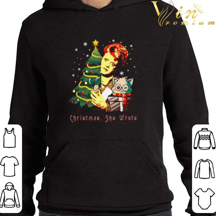 Jessica Fletcher Cat Christmas she wrote shirt