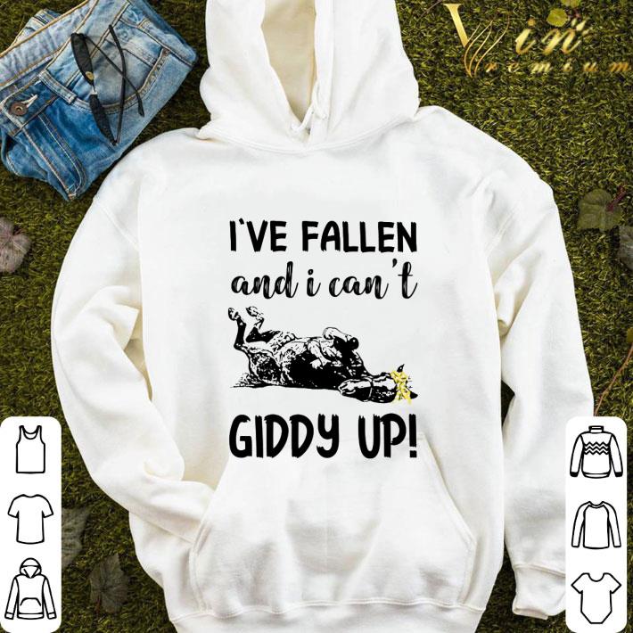 I've fallen and i can't giddy up version horse shirt