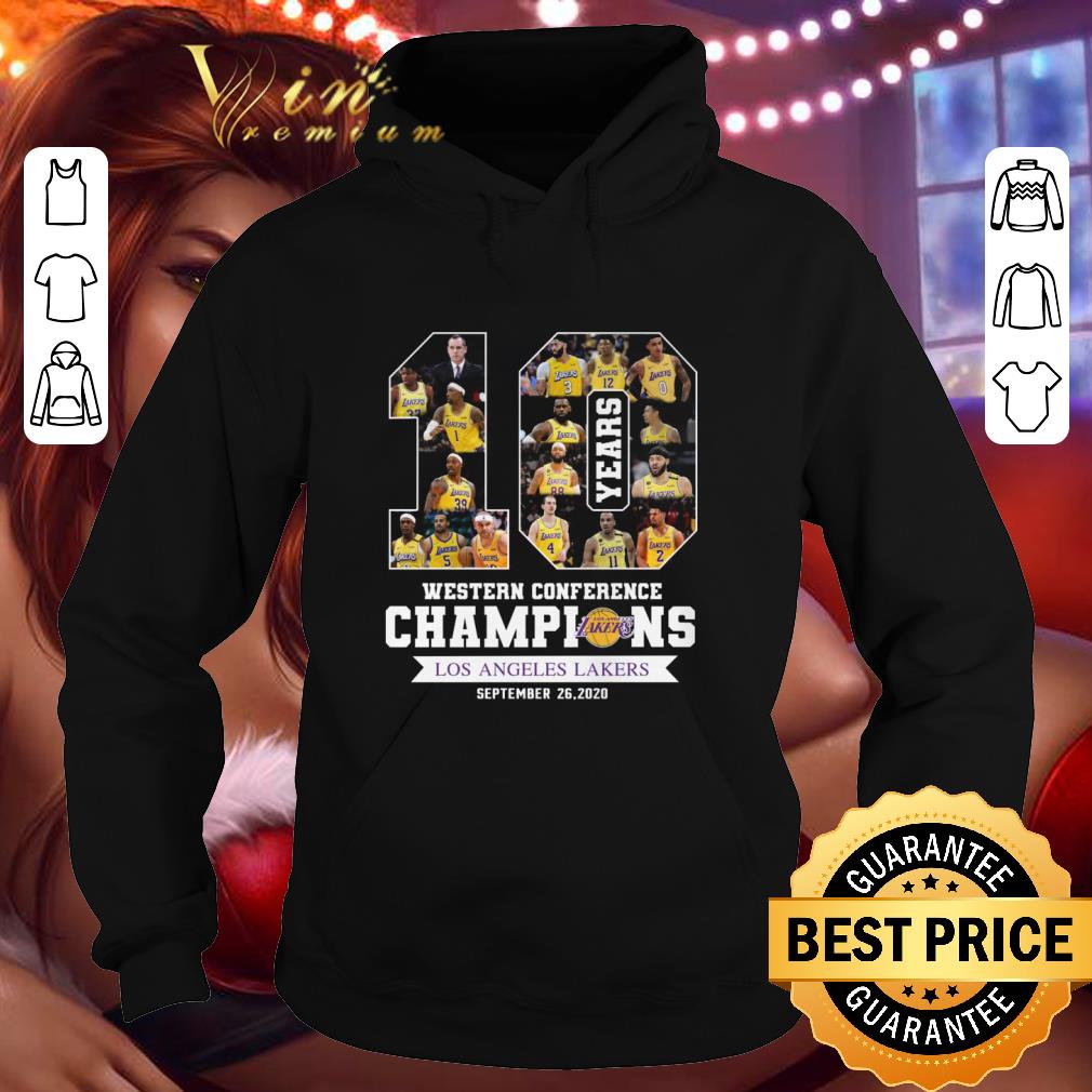 10 Years Western Conference Champions Los Angeles Lakers 2020 shirt 3 10 Years Western Conference Champions Los Angeles Lakers 2020 shirt