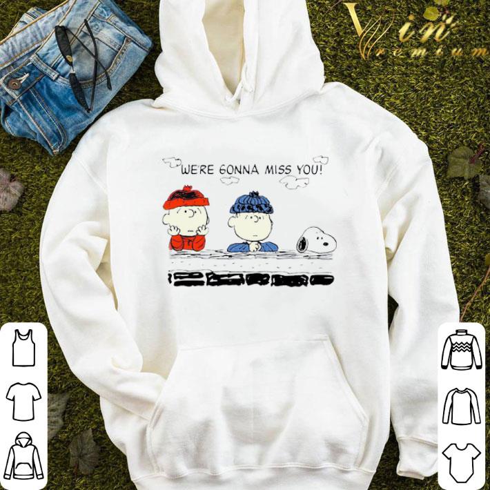 Charlie Brown And Snoopy We’re Gonna Miss You shirt