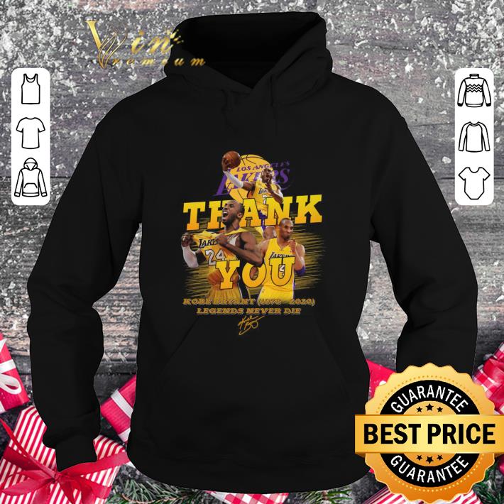 Hot Lakers thank you Kobe Bryant 1978-2020 legends never die signature shirt 3 Hot Lakers thank you Kobe Bryant 1978-2020 legends never die signature shirt