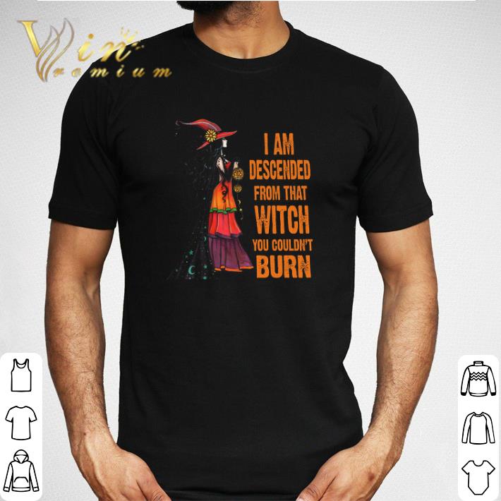 Girl Witch I Am Descended From That Witch You Couldn't Burn tshirt