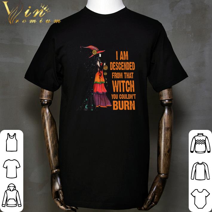Girl Witch I Am Descended From That Witch You Couldn't Burn tshirt