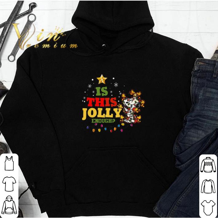 Snoopy Light Is This Jolly Enough Merry Christmas tshirt