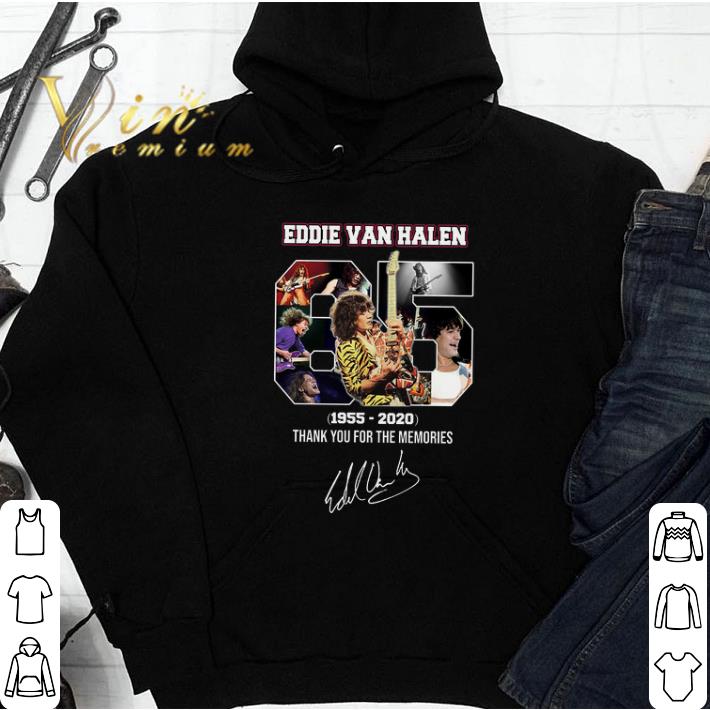Eddie Van Halen 65 1955 2020 Thank You For The Memories Signature tshirt