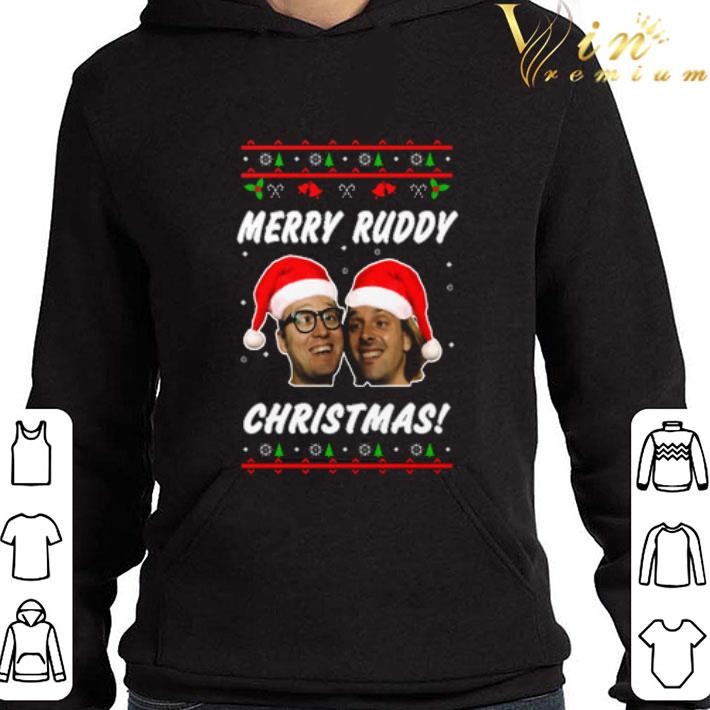 Merry Ruddy Christmas Bottom Richie & Eddie Hitler Ugly shirt