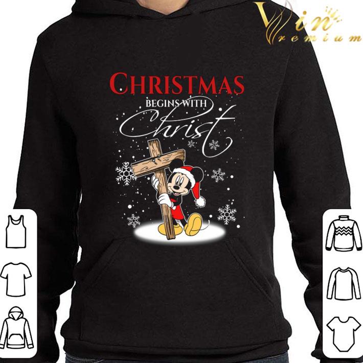 Mickey mouse hug cross Christmas begins with Christ shirt 3 Mickey mouse hug cross Christmas begins with Christ shirt