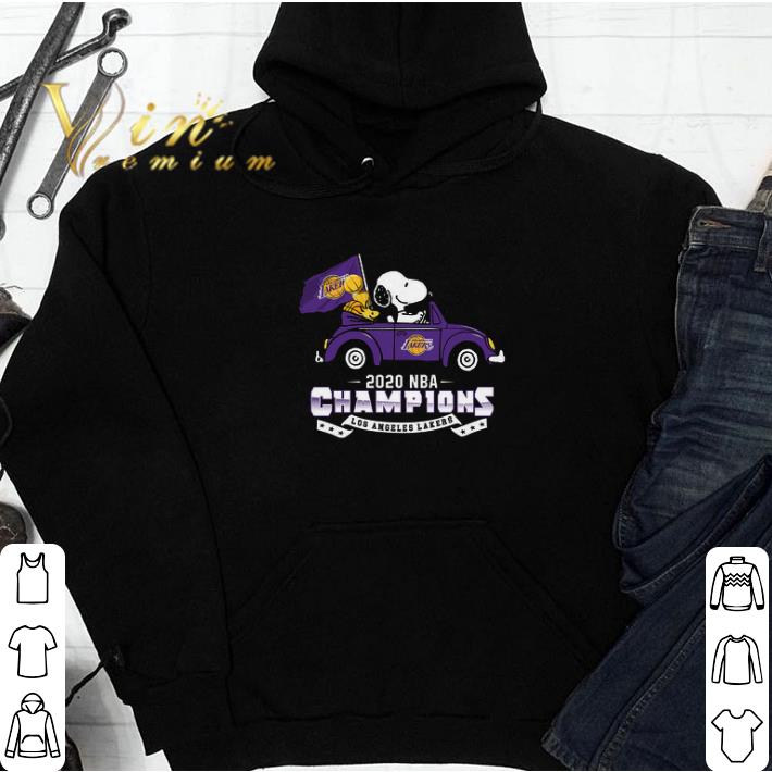 Snoopy And Woodstock 2020 NBA Champions Los Angeles Lakers tshirt