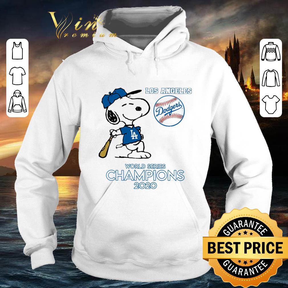 Awesome Snoopy Los Angeles Dodgers World Series Champions 2020 shirt