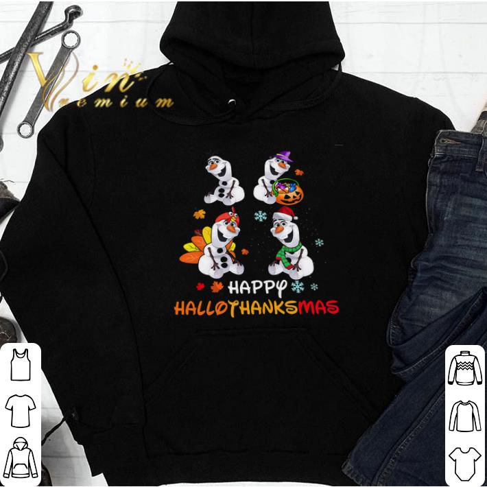 Olaf Snowman Happy Hallothanksmas tshirt