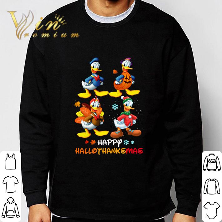 Disney Donald Duck Pumpkin Turkey gift Xmas Happy HalloThanksMas shirt Disney Donald Duck Pumpkin Turkey gift Xmas Happy HalloThanksMas shirt 3