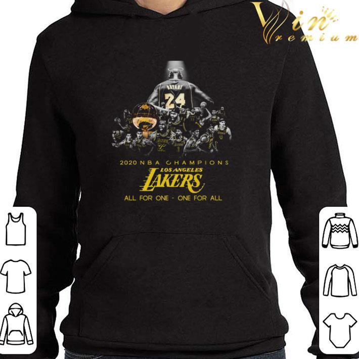 2020 NBA champions Los Angeles Lakers all for one - one for all shirt