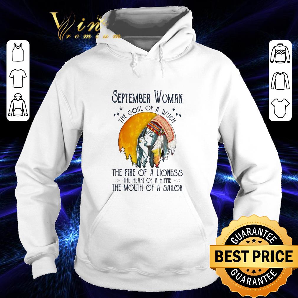 Native September woman the soul of a witch the fire of a lioness shirt