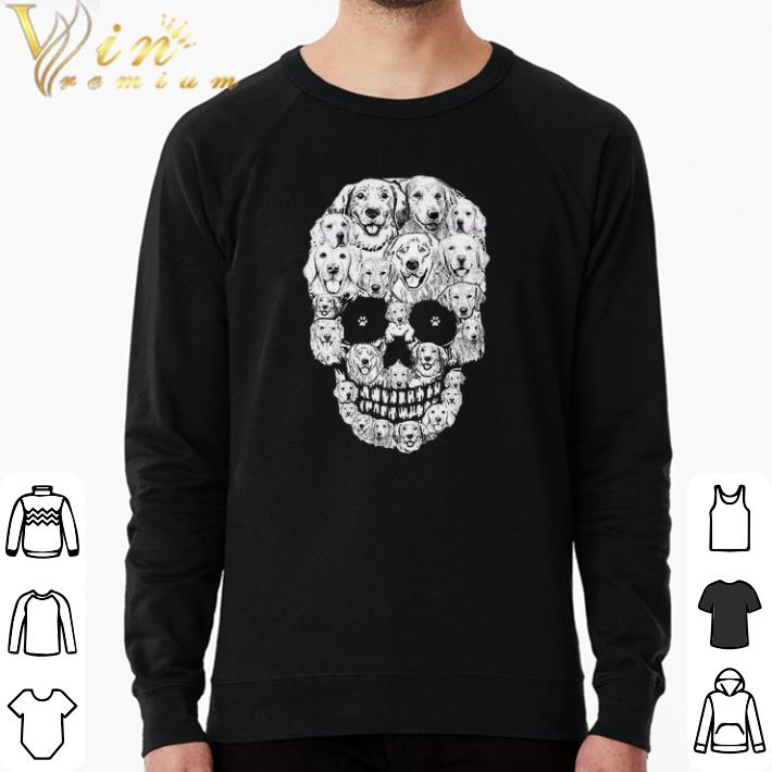 Nice Golden Retriever Skull shirt