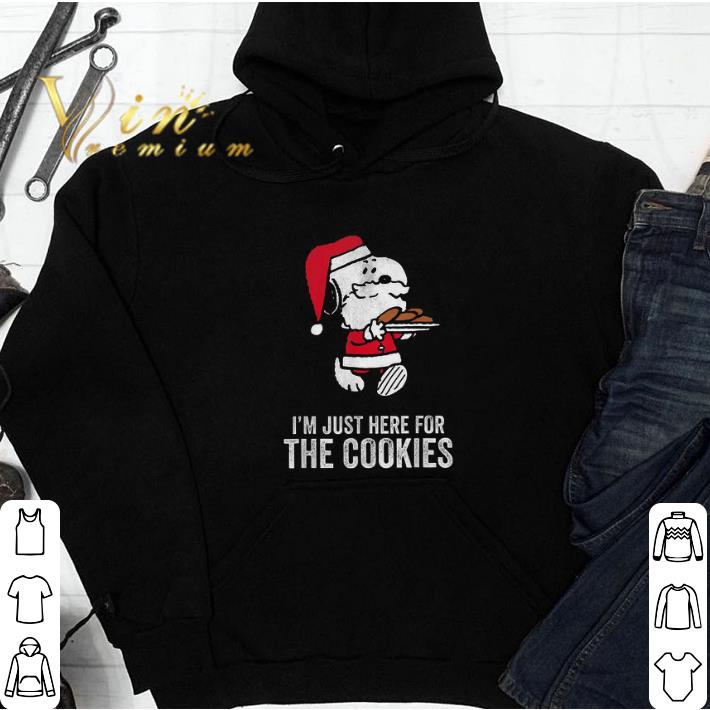 Snoopy Merry Christmas I'm Just Here For The Cookies tshirt