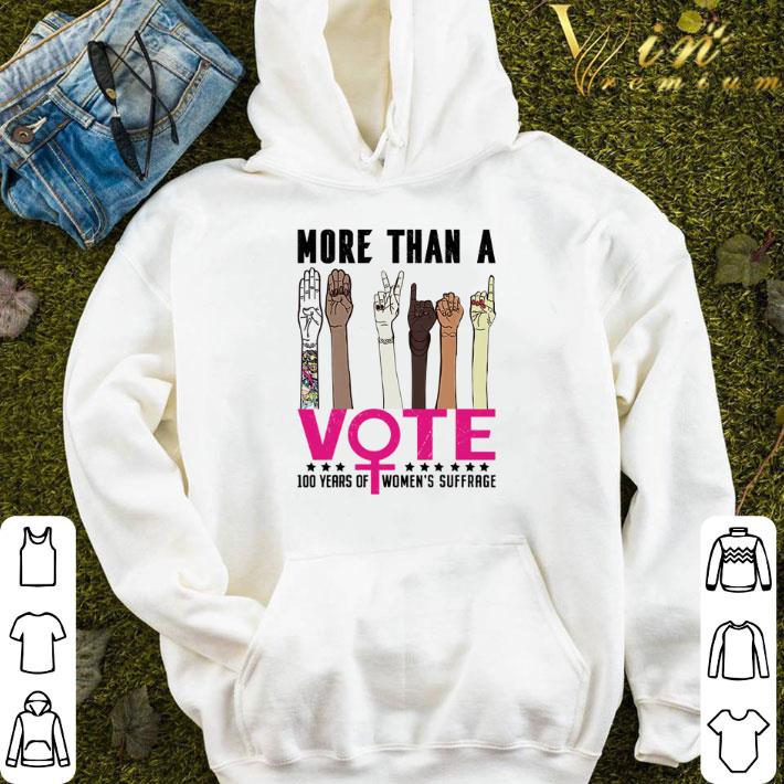 Sign language Vote more than a 100 years of women’s suffrage shirt