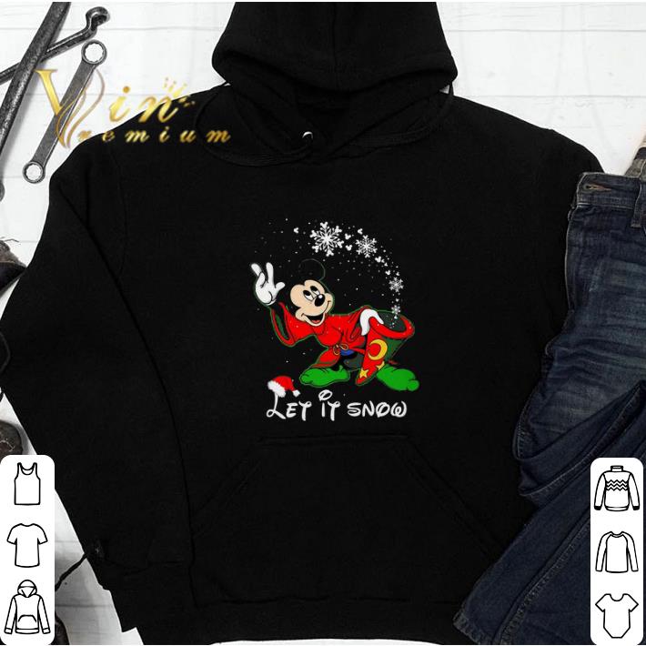 Mickey Mouse Let It Snow Happy Merry Christmas tshirt