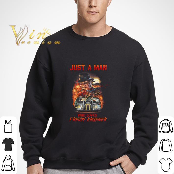 Just A Man Who Loves Freddy Krueger Horror Halloween tshirt