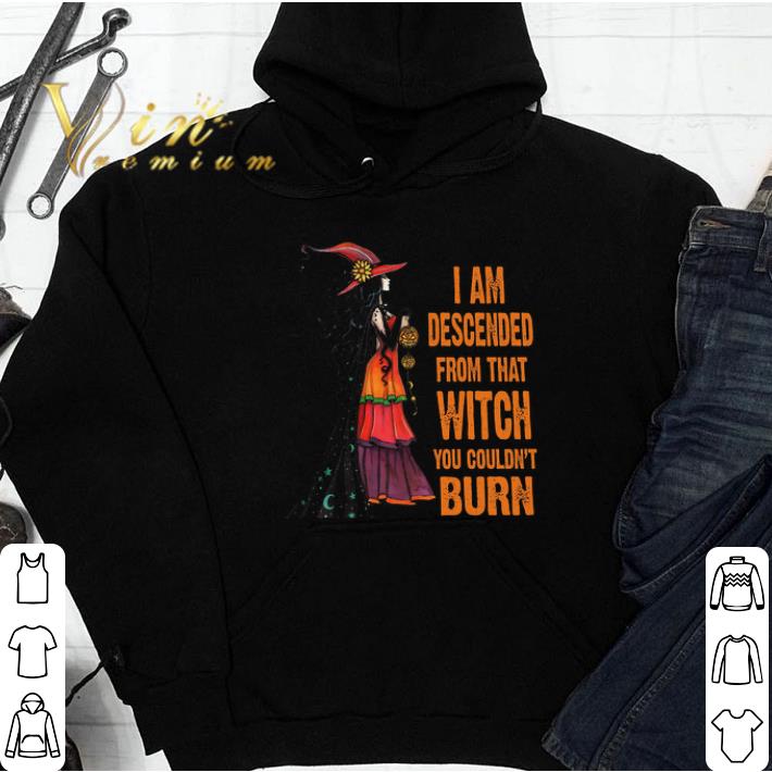 Girl Witch I Am Descended From That Witch You Couldn't Burn tshirt