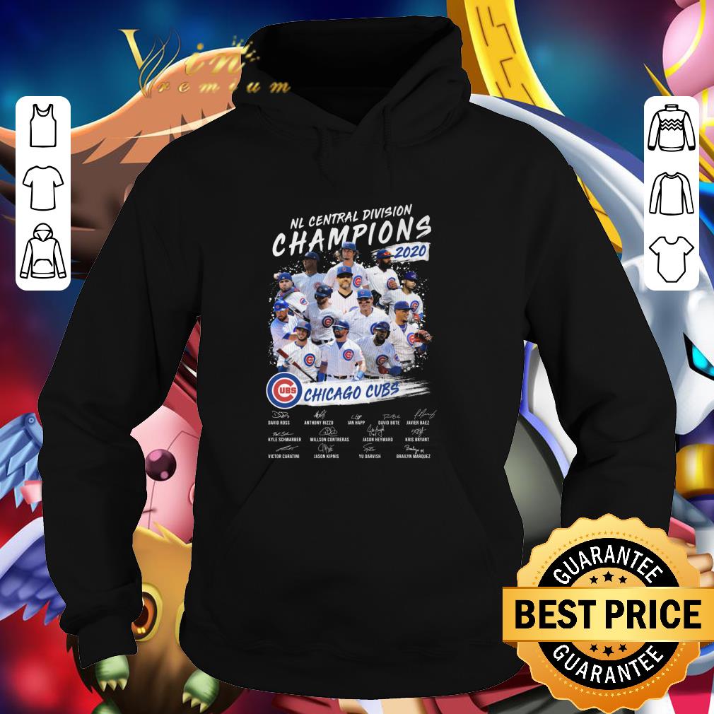 Premium NL Central Division Champions 2020 Chicago Cubs signatures shirt 3 Premium NL Central Division Champions 2020 Chicago Cubs signatures shirt