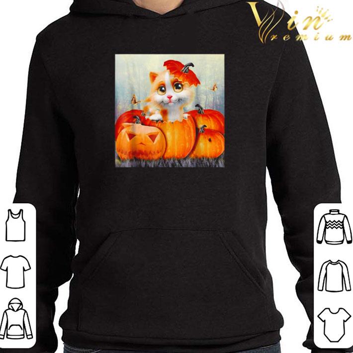 Halloween cat pumpkin shirt