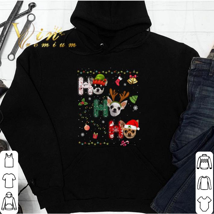 Ho Ho Ho Chihuahua Merry Christmas tshirt