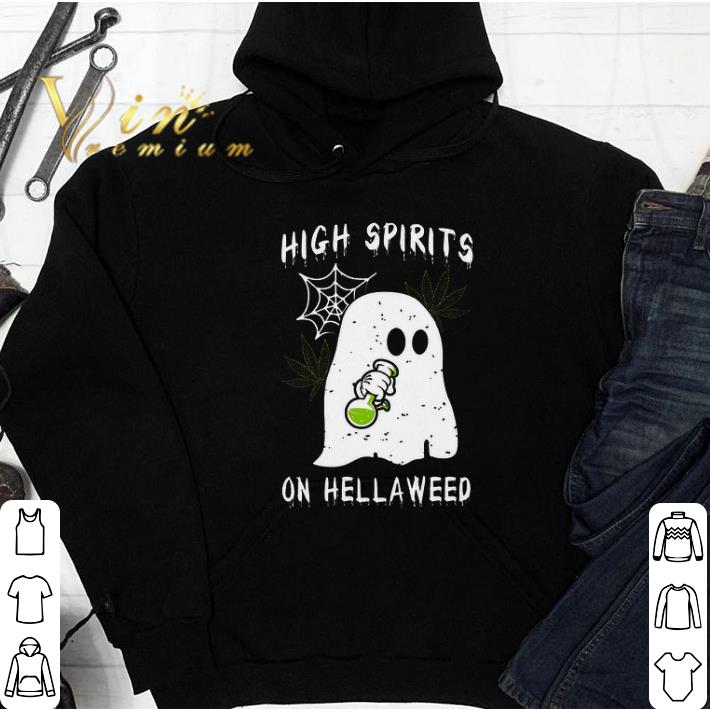 Halloween Boo High Spirits On Hellaweed tshirt