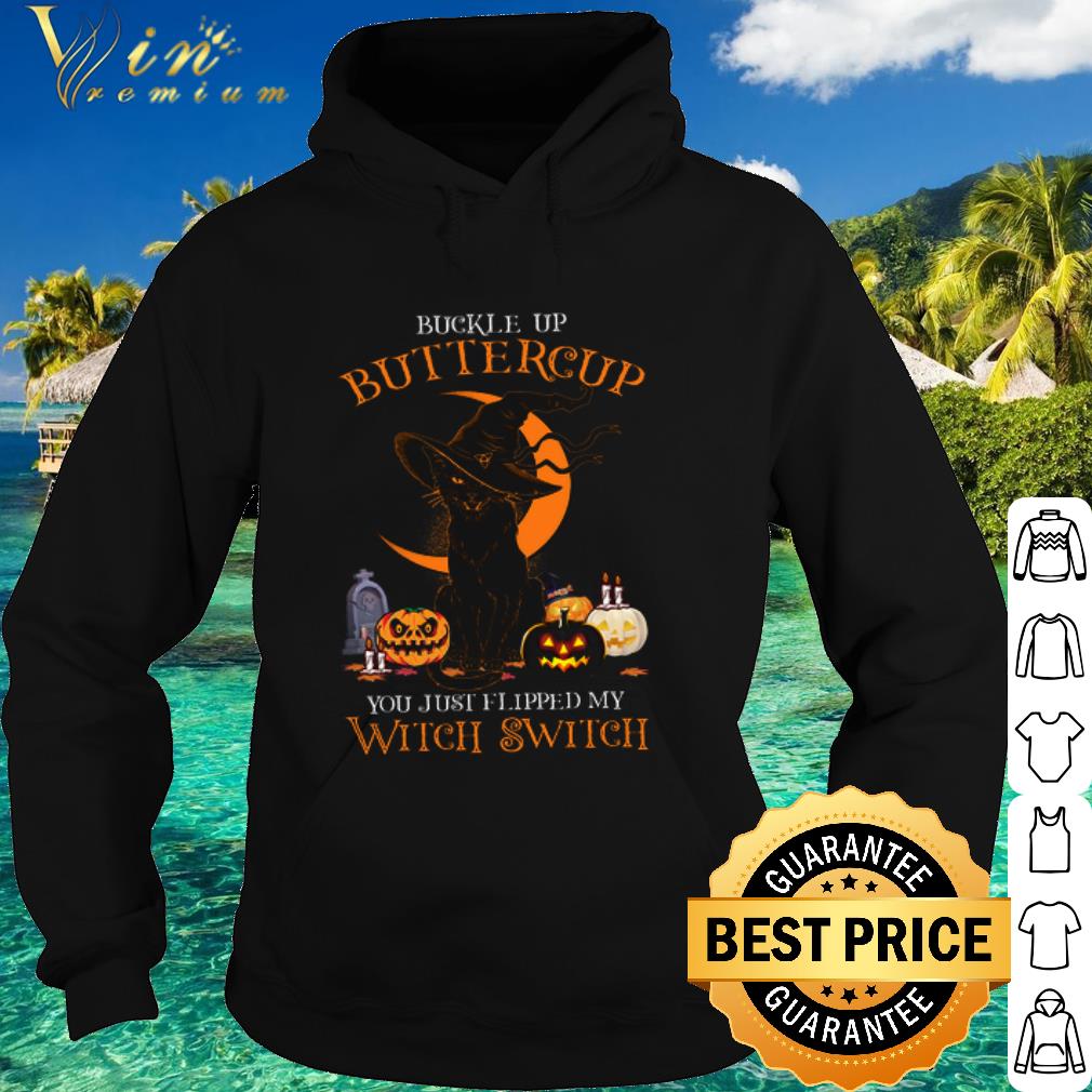 Premium Halloween the cat witch you just flipped my witch switch shirt
