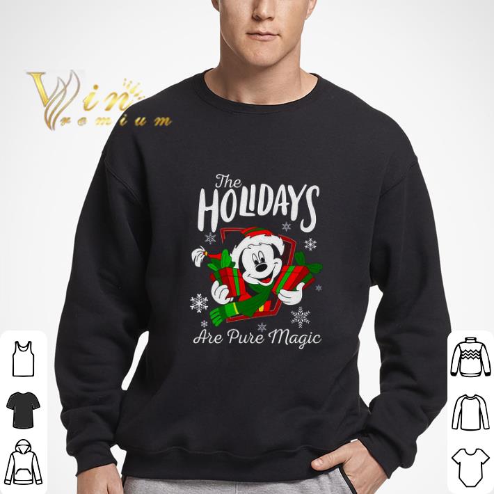 Mickey Mouse Merry Christmas The Holidays Are Pure Magic tshirt