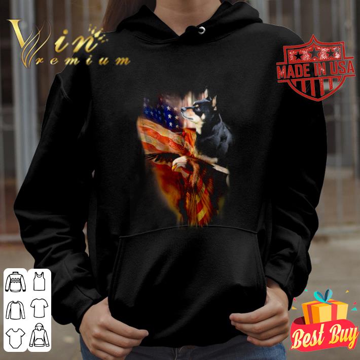 Funny Miniature Pinscher Eagle American Flag shirt 3 Funny Miniature Pinscher Eagle American Flag shirt