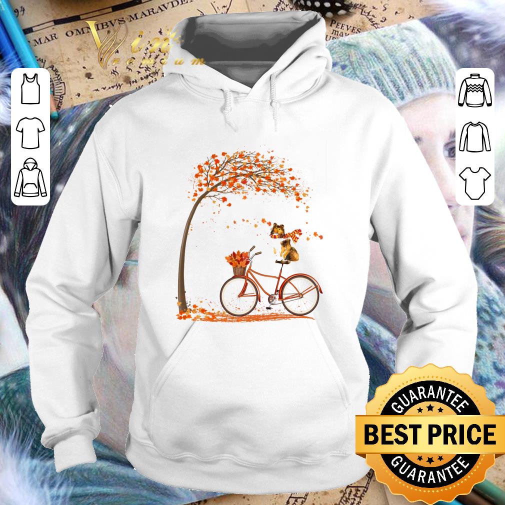 Original Sheltie Dog Autumn Bicycle shirt 3 Original Sheltie Dog Autumn Bicycle shirt