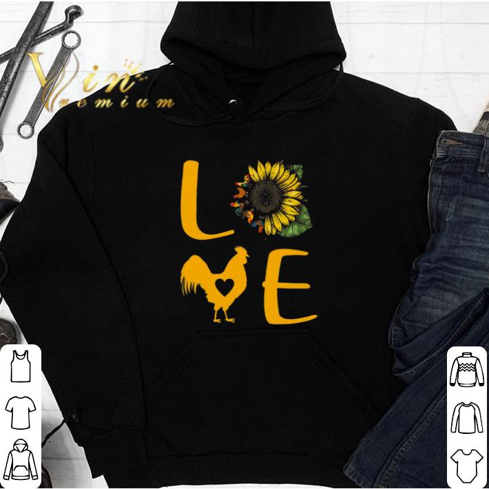 Chicken Love Sunflower tshirt