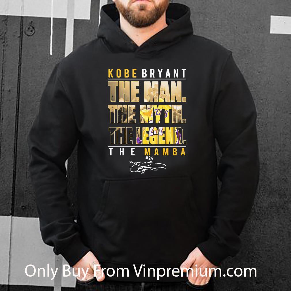 Hot Kobe Bryant The Man The Myth The Legend Tha Mamba 24 Signature shirt