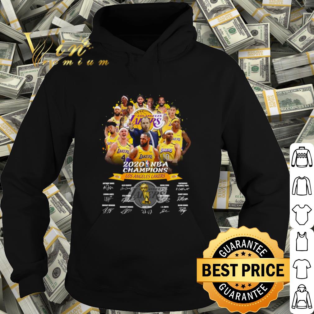 Premium 2020 NBA Champions Los Angeles Lakers signature shirt
