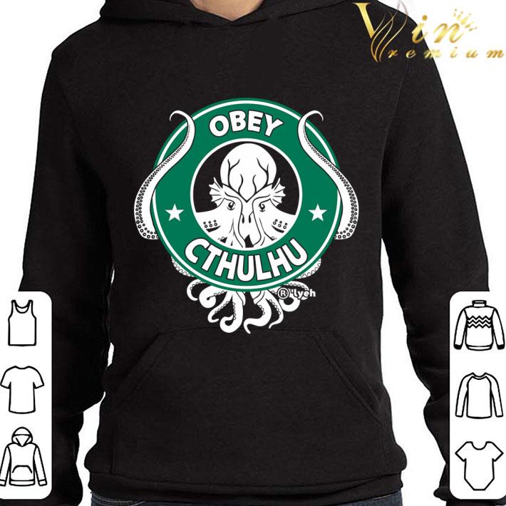Obey Cthulhu Starbucks shirt
