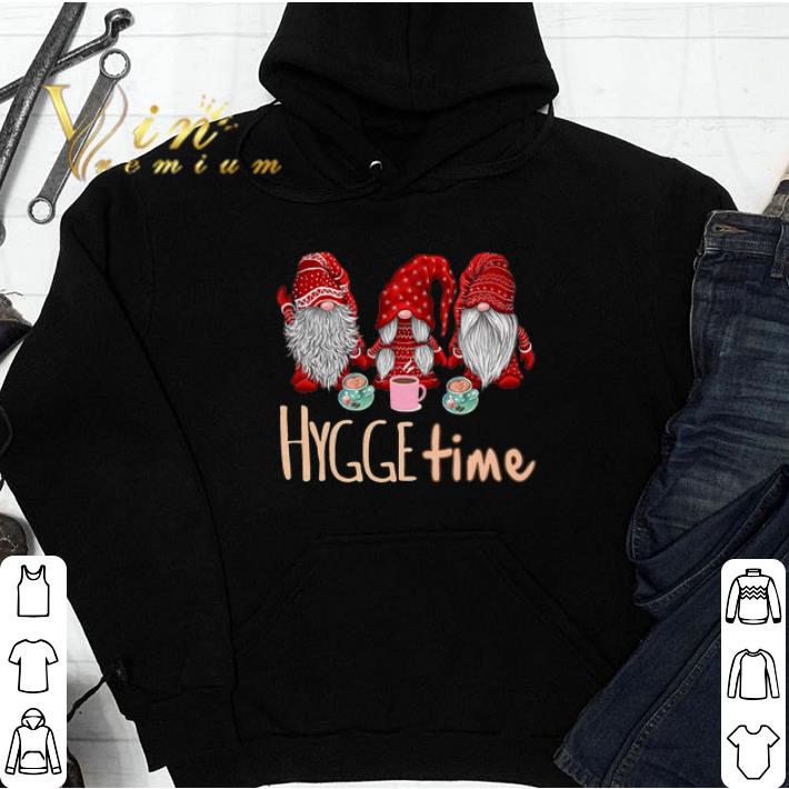Gnomes Hygge Time Happy Merry Christmas tshirt
