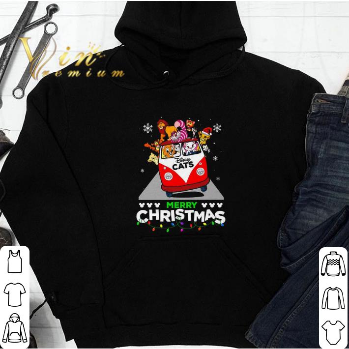 Disney Cats Merry Christmas tshirt